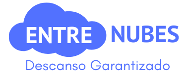 logo de la web entre nubes para el mejor descanso garantizado